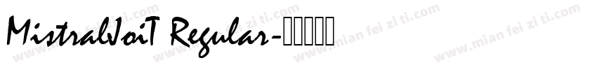 MistralJoiT Regular字体转换